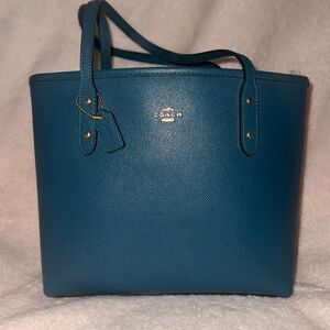 Coach Mini City Tote Dark Teal New